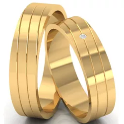  3975 - Alianças de Casamento Brasília 7mm - Joias MB Loja Oficial