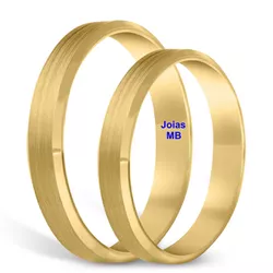 5360 - Alianças de Casamento Brisbane 4mm - Joias MB Loja Oficial