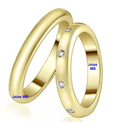 5372 - Alianças de Casamento Camaquã 3mm - Joias MB Loja Oficial
