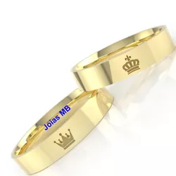55090 - Alianças de Casamento Campo Belo 5mm - Joias MB Loja Oficial