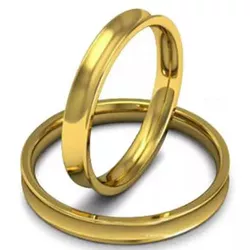 5818 - Alianças de Casamento Catanduva 3mm - Joias MB Loja Oficial