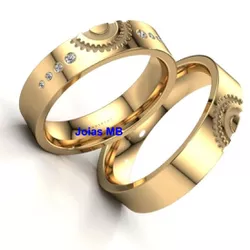 5048 - Alianças de Casamento Cianorte 5,5mm - Joias MB Loja Oficial