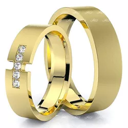 5910 - Alianças de Casamento Cidade Ocidental 5mm - Joias MB Loja Oficial