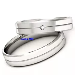  4019 - Alianças de Casamento Cincinnati 4mm - Joias MB Loja Oficial