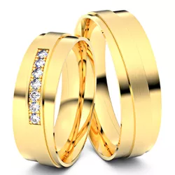 5629 - Alianças de Casamento Corumbá 7mm - Joias MB Loja Oficial