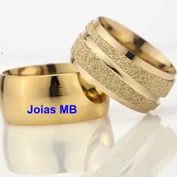 5802 - Alianças de Casamento Embu-Guaçu 10mm - Joias MB Loja Oficial