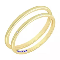 5367 - Alianças de Casamento Estrasburgo 1,5mm - Joias MB Loja Oficial