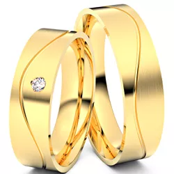 6070 - Alianças de Casamento Estugarda 7,5mm - Joias MB Loja Oficial