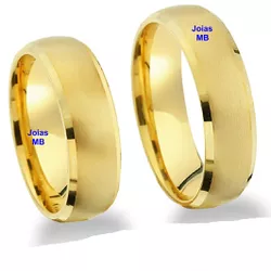 3961 - Alianças de Casamento Farroupilha 7mm - Joias MB Loja Oficial