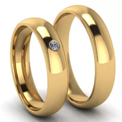 6074 - Alianças de Casamento Génova 6mm - Joias MB Loja Oficial