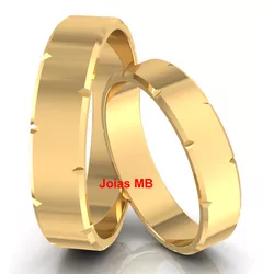 4039 - Alianças de Casamento Guarapuava 6mm - Joias MB Loja Oficial