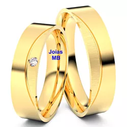 7066 - Alianças de Casamento Guimarães 5mm - Joias MB Loja Oficial