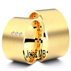 6001 - Alianças de Casamento Helsinque 10mm - Joias MB Loja Oficial