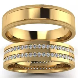 5515 - Alianças de Casamento Hialeah 5mm - Joias MB Loja Oficial