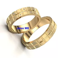55130 - Alianças de Casamento Ibiporã 5mm - Joias MB Loja Oficial