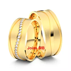 5555 - Alianças de Casamento Igarassu 8mm - Joias MB Loja Oficial
