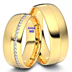4503 - Alianças de Casamento Ilhabela 7mm - Joias MB Loja Oficial