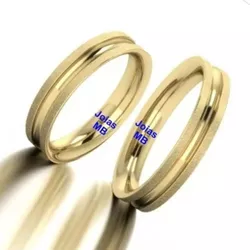 5032 - Alianças de Casamento Indiara 4,5mm - Joias MB Loja Oficial
