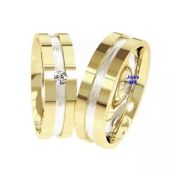 4937 - Alianças de Casamento Itapema 6,5mm - Joias MB Loja Oficial