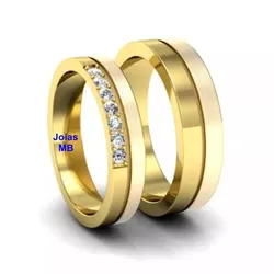 4854 - Alianças de Casamento Itu 4,5mm - Joias MB Loja Oficial