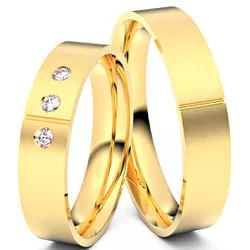 4036 - Alianças de Casamento Jataí 5mm - Joias MB Loja Oficial