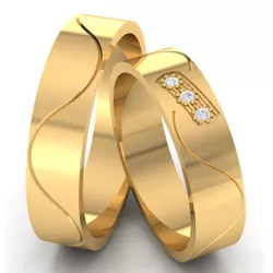4985 - Alianças de Casamento Juiz de Fora 6mm - Joias MB Loja Oficial