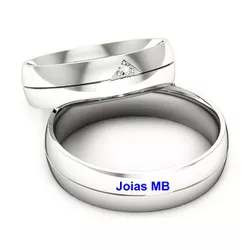 7020 - Alianças de Casamento Kingston 6mm - Joias MB Loja Oficial