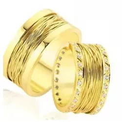 4598 - Alianças de Casamento Leeds 10mm - Joias MB Loja Oficial
