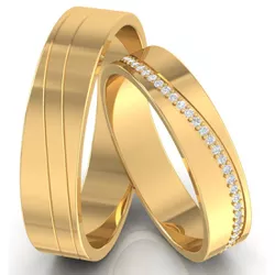  4030 - Alianças de Casamento Limeira 6,5mm - Joias MB Loja Oficial