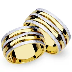 5346 - Alianças de Casamento Londres 12mm - Joias MB Loja Oficial