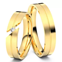 4612 - Alianças de Casamento Luís Eduardo Magalhães 5mm - Joias MB Loja Oficial