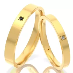1002 - Alianças de Casamento Luxemburgo 4mm - Joias MB Loja Oficial