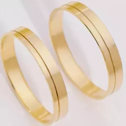 5606 - Alianças de Casamento Risco Laterais Maracaju 3mm - Joias MB Loja Oficial