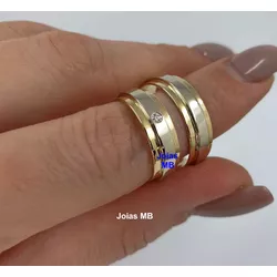 5186 - Alianças de Casamento Maricá 6mm - Joias MB Loja Oficial