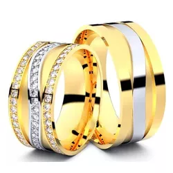 4684 - Alianças de Casamento Matinhos 10mm - Joias MB Loja Oficial