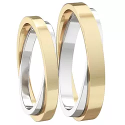 5957 - Alianças de Casamento Matosinhos 4mm - Joias MB Loja Oficial