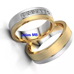 4793 - Alianças de Casamento Medianeira 7mm - Joias MB Loja Oficial