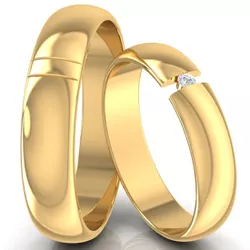 4749 - Alianças de Casamento Mineiros 5,5mm - Joias MB Loja Oficial
