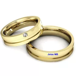 4567 - Alianças de Casamento Münster 7mm - Joias MB Loja Oficial