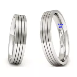 7029 - Alianças de Casamento Nantes 5mm - Joias MB Loja Oficial