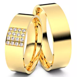 3853 - Alianças de Casamento Naviraí 6mm - Joias MB Loja Oficial