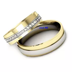  3777 - Alianças de Casamento Novo Cruzeiro 5mm - Joias MB Loja Oficial