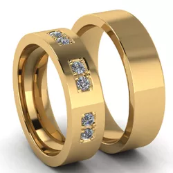 4513 - Alianças de Casamento Novo Gama 5mm - Joias MB Loja Oficial