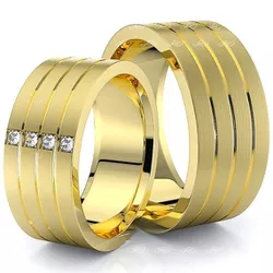 5730 - Alianças de Casamento Novo Hamburgo 8mm - Joias MB Loja Oficial