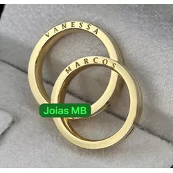 5354 - Alianças de Casamento Jaguariaíva 3mm - Joias MB Loja Oficial