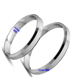  3758 - Alianças de Casamento Timóteo 3mm - Joias MB Loja Oficial