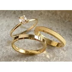 5610 - Alianças de Casamento Andradas 3mm - Joias MB Loja Oficial