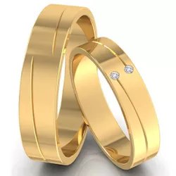 5171 - Alianças de Casamento Paraúna 4,5mm - Joias MB Loja Oficial