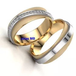 4421 - Alianças de Casamento Pato Branco 7,5mm - Joias MB Loja Oficial