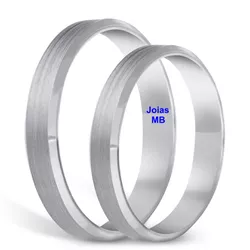  4341 - Alianças de Casamento Perth 4mm - Joias MB Loja Oficial